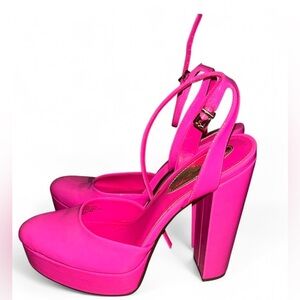 Express Vibrant Pink Platform Shoes